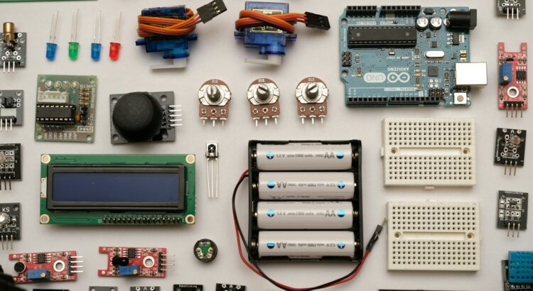 flat lay photography of circuit board
